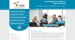 Desktop Screenshot of kenknowledge.com.sg