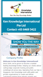 Mobile Screenshot of kenknowledge.com.sg