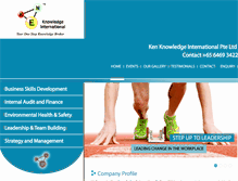 Tablet Screenshot of kenknowledge.com.sg